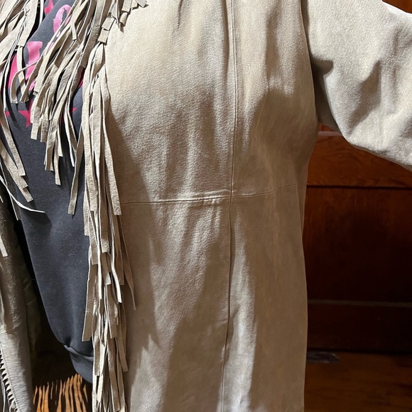 Vintage Wilson’s Women’s Fringe Leather Jacketf, 2Xl - Picture 4 of 6